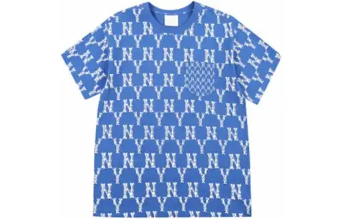 MLB Set in Sleeve T Shirt Unisex Royal Blue