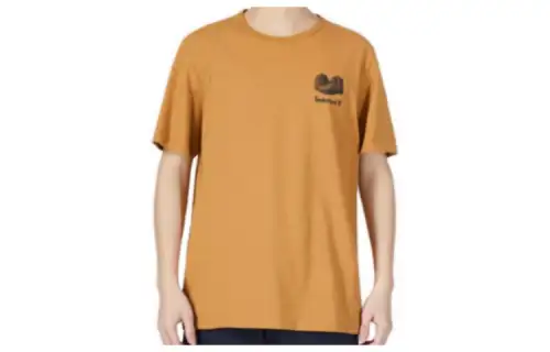 Timberland T Shirts Men's Wheat Crew Neck Moderate Straight Fit