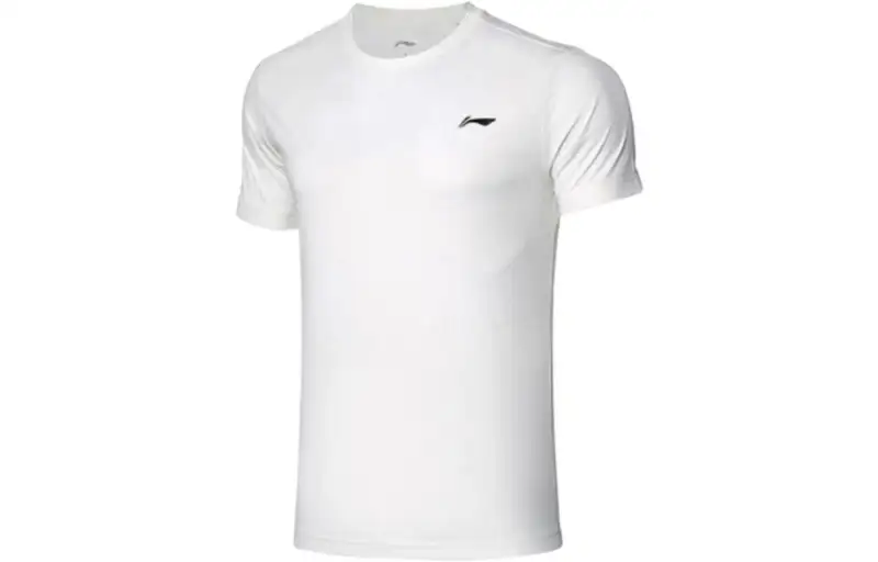 Li Ning T Shirts Men's Crew Neck Moderate Straight Fit