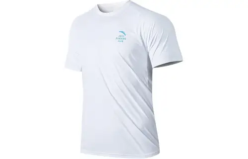 ANTA Variety Training Collection T Shirts Men's White Crew Neck Thin Straight Fit