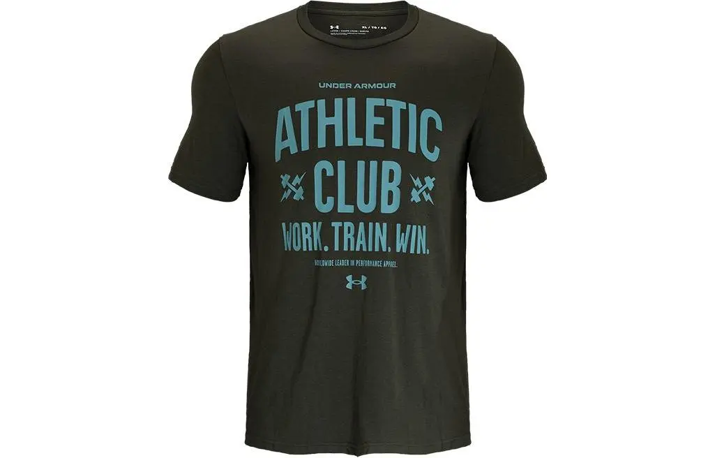 Under Armour T-Shirts Men's Black Crew Neck Moderate Straight Fit