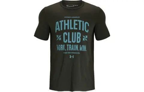 Under Armour T-Shirts Men's Black Crew Neck Moderate Straight Fit