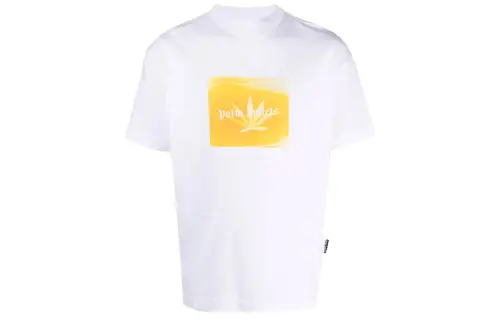Palm Angels leaf-print crew neck T-shirt