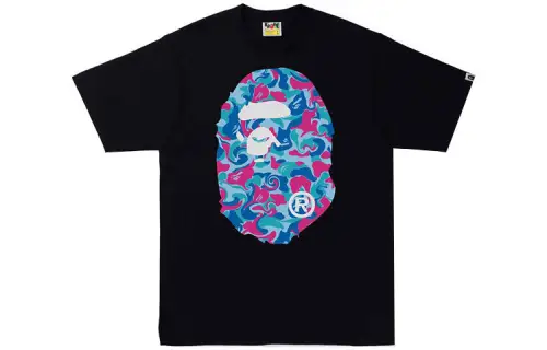 Bape Marble Camo Big Ape Head Tee