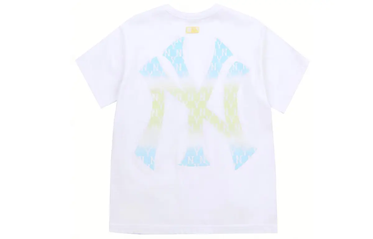 MLB New York Yankees T-Shirts Unisex White Crew Neck Moderate