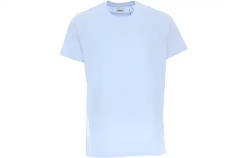 Burberry T Shirts Men's Blue Crew Neck Moderate Straight Fit