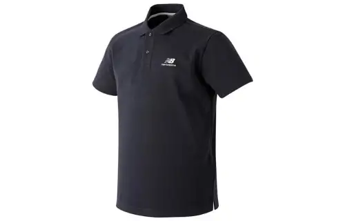 New Balance T Shirts Men's Black Crew Neck Moderate Straight Fit