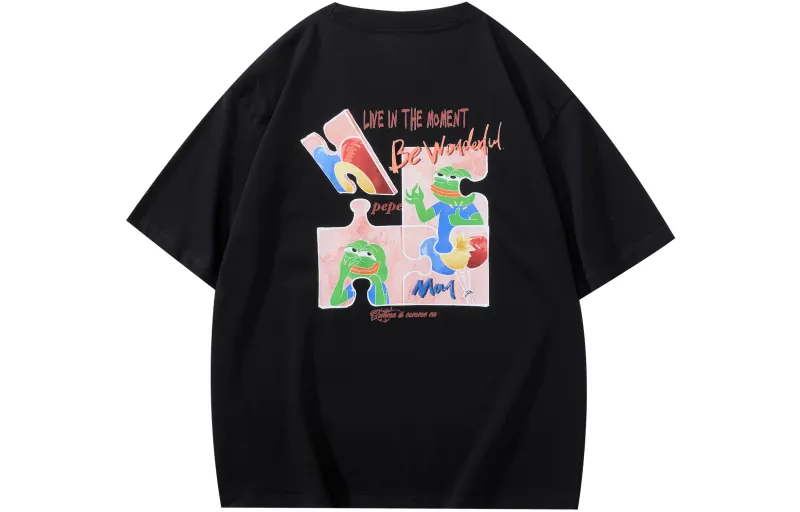 Pepe The Frog T Shirts Unisex Crew Neck Moderate Heavyweight
