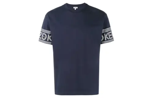 KENZO T Shirts Men's Blue Crew Neck Moderate Straight Fit