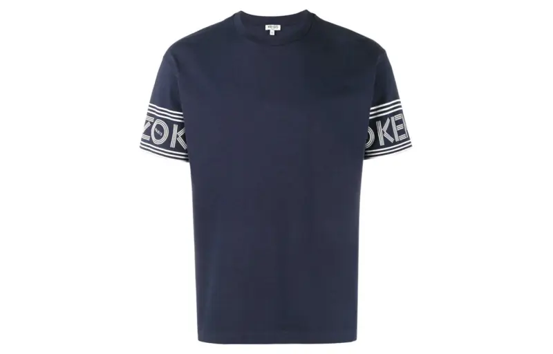 KENZO T Shirts Men's Blue Crew Neck Moderate Straight Fit