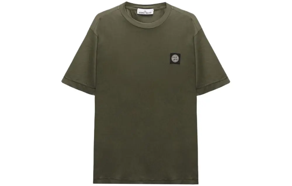 STONE ISLAND T-Shirts Men's Green Crew Neck Moderate