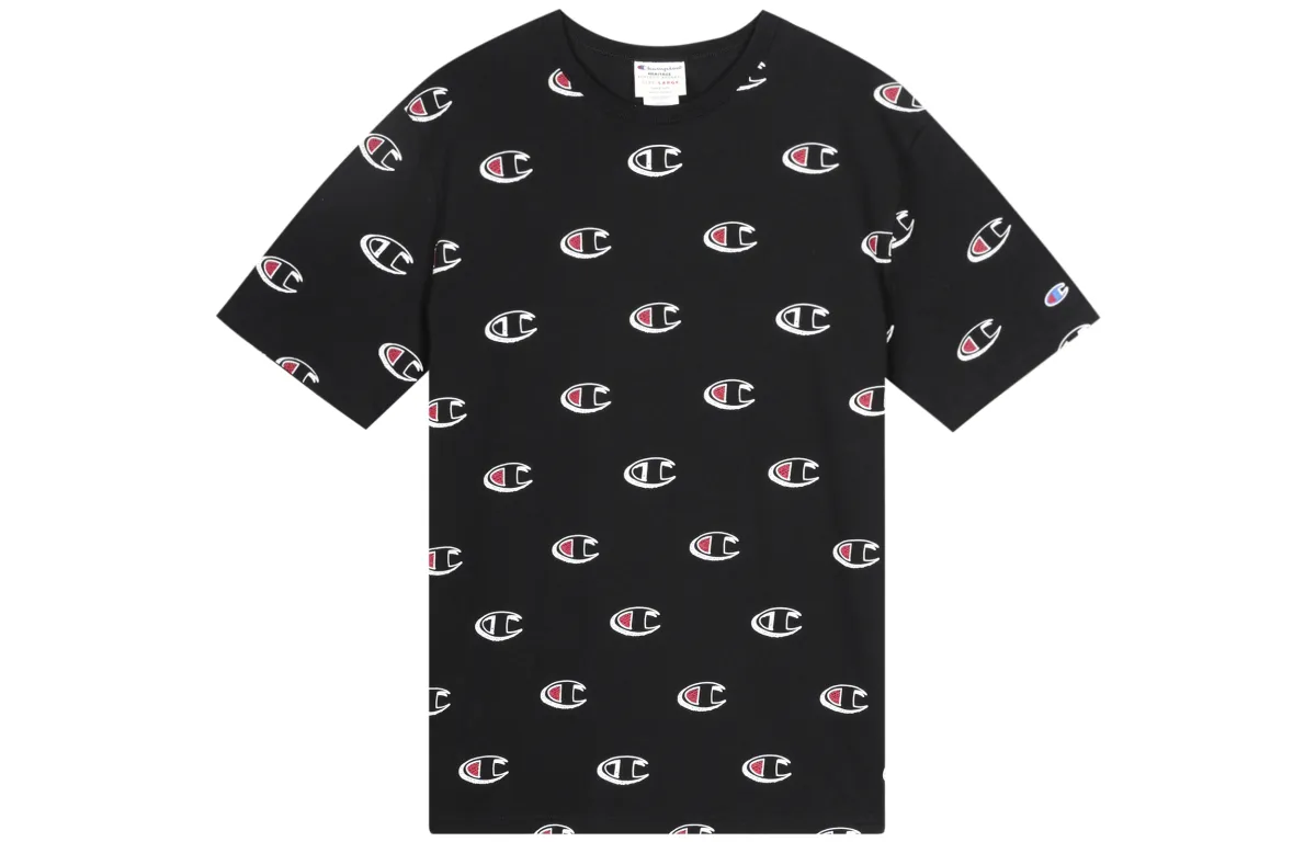 Champion T Shirt US Version Unisex Black