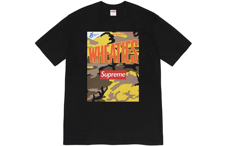Supreme Wheaties Tee Black