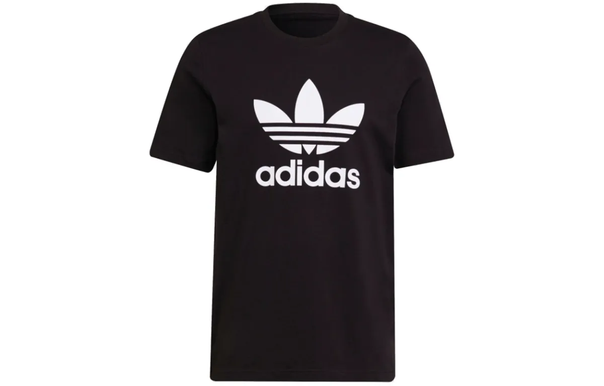 Adidas Originals Trefoil logo-print cotton T-shirt