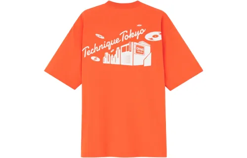 UNIQLO T Shirt Unisex Orange Yellow