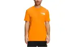 THE NORTH FACE T Shirts Men's Orange Crew Neck Moderate Straight Fit
