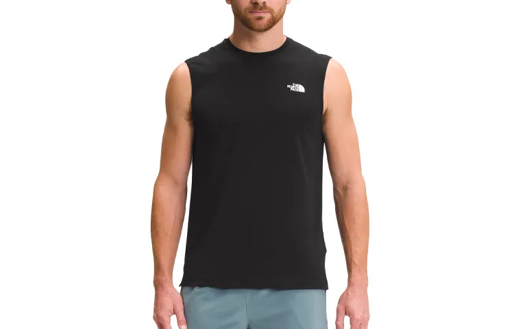 THE NORTH FACE T-Shirts Men's Black Crew Neck Moderate Straight Fit
