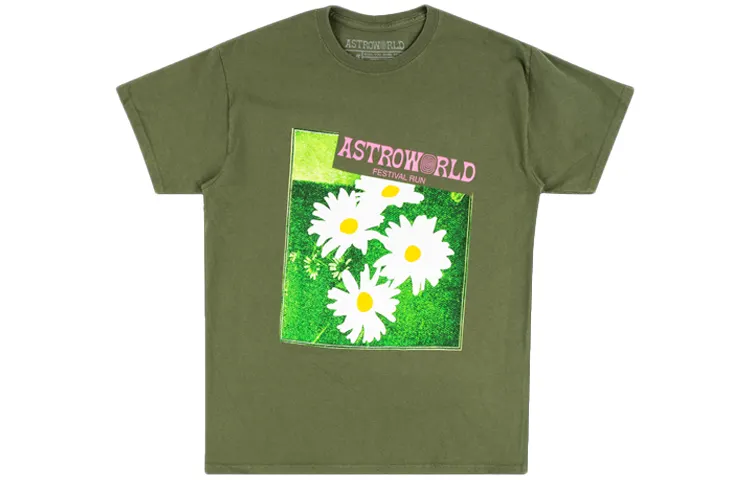 Travis Scott Astroworld Festival Run Flower Tee