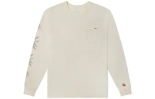 Vans T Shirts Unisex Ecru Crew Neck Moderate Straight Fit