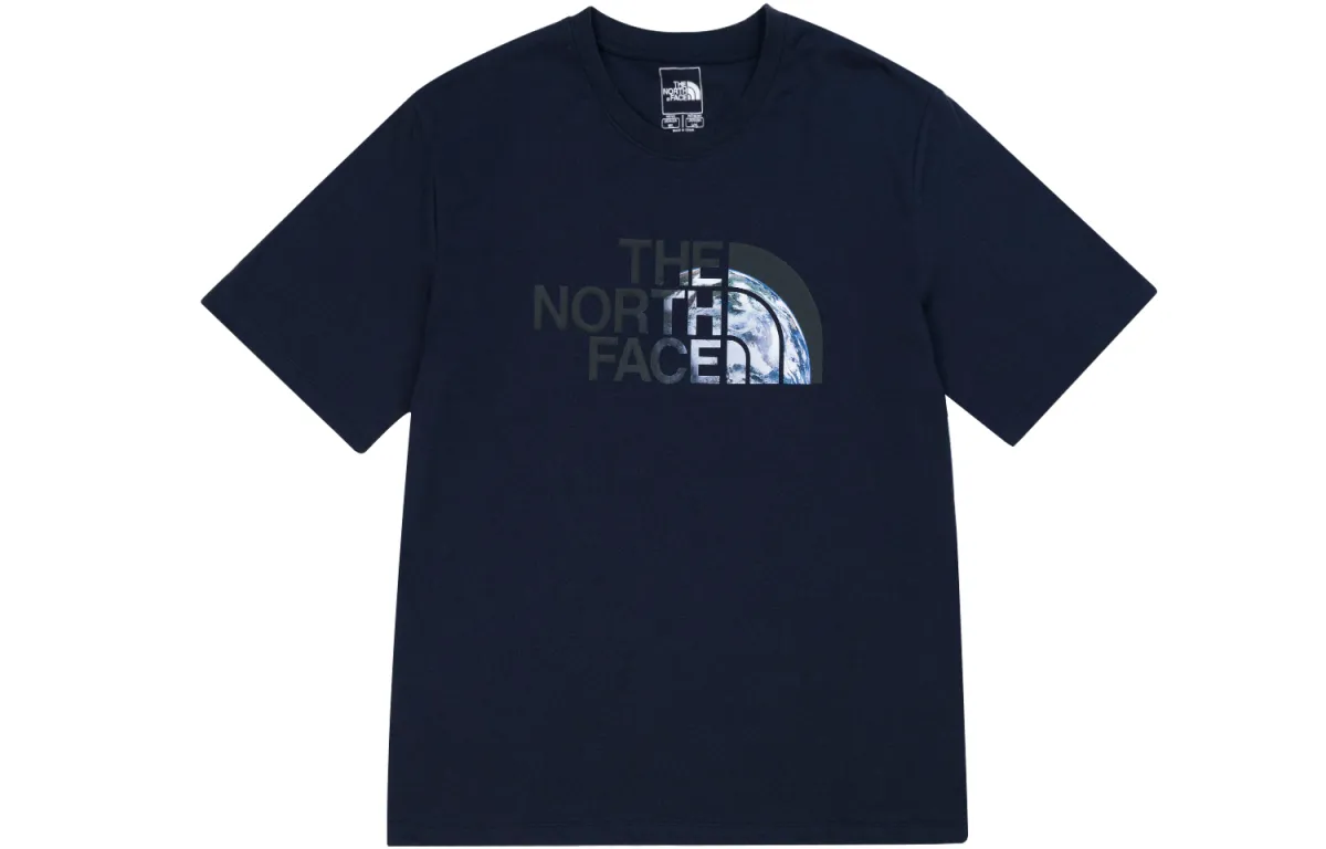 THE NORTH FACE Earth Printing SS22 T Shirt Men's Navy Blue