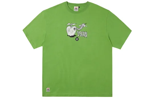 Vision Street Wear Short Sleeved T Shirts Unisex Fruit Green