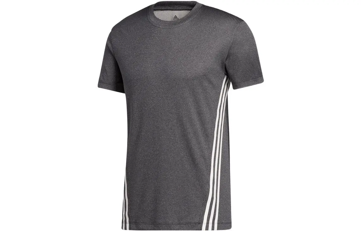 Adidas T-Shirts Unisex Black Crew Neck Moderate Straight Fit