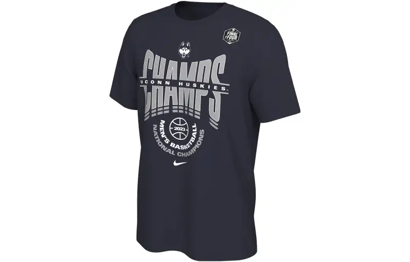 Nike T Shirts Men's Black Crew Neck Moderate Straight Fit