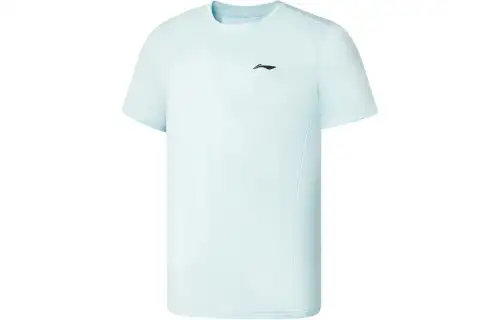 Li Ning Fitness Series T Shirt Men's Aqua Blue