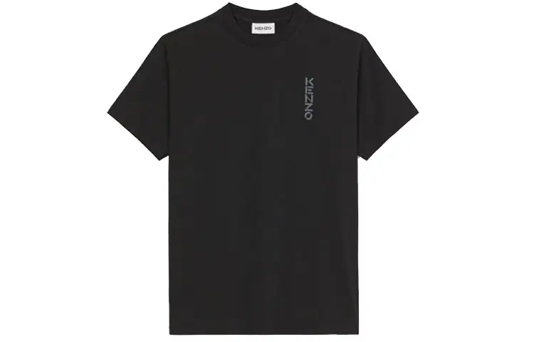 KENZO T Shirts Men's Black Crew Neck Moderate Straight Fit