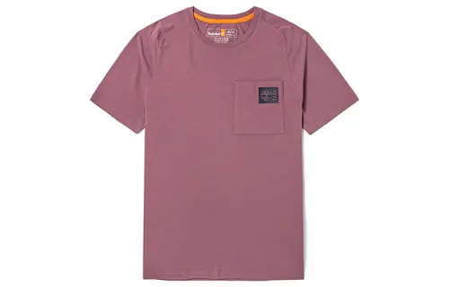Timberland T Shirts Men's Grape Milkshake Crew Neck Moderate Straight Fit