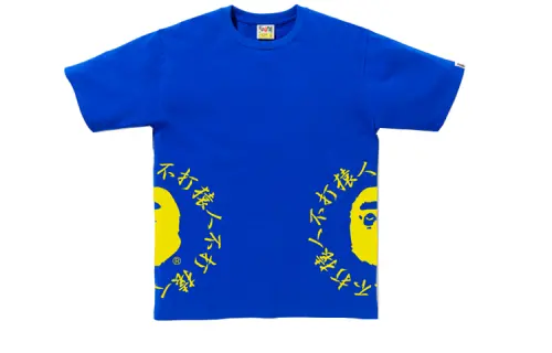 Bape Bicolor Side Kanji Logo Tee