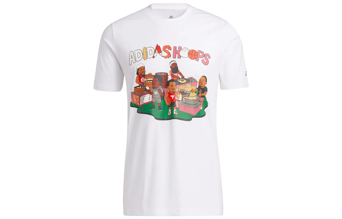 Adidas Set in Sleeve T Shirt Men's White