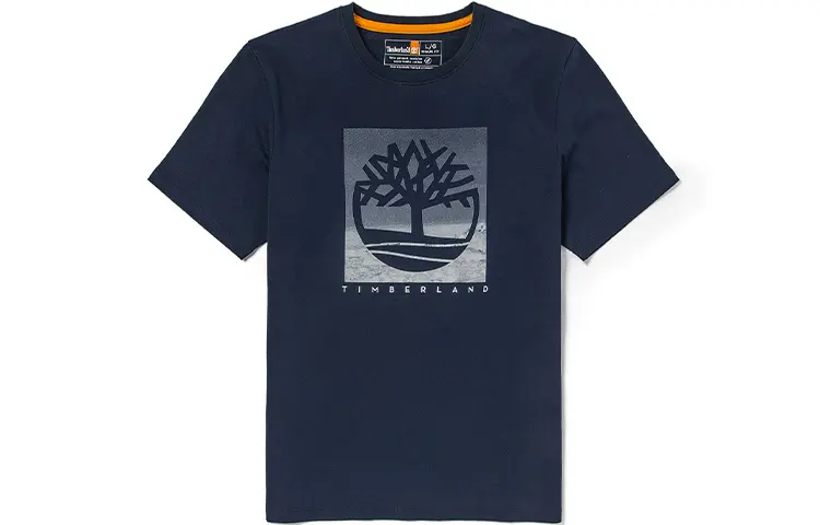 Timberland T Shirts Men's Dark Sapphire Crew Neck Moderate Straight Fit