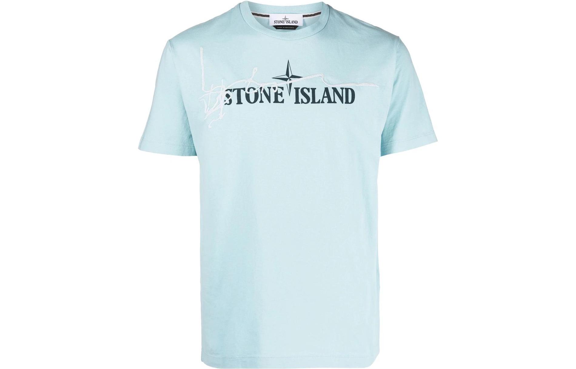 STONE ISLAND T Shirt Men's Ice Blue