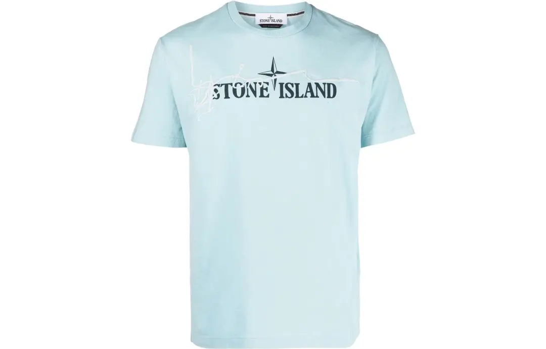 STONE ISLAND T Shirt Men's Ice Blue