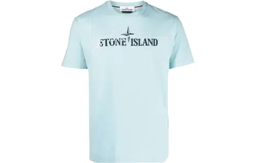 STONE ISLAND T Shirt Men's Ice Blue