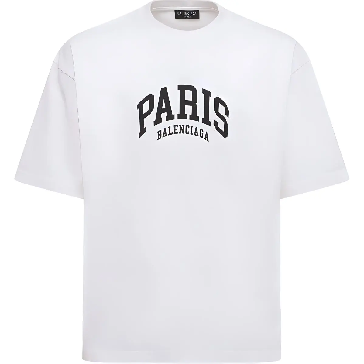 Balenciaga Letter Print Crew Neck Short Sleeved SS22 T Shirt Unisex White