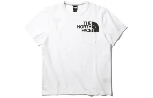 THE NORTH FACE T Shirts Men's White Crew Neck Moderate Straight Fit