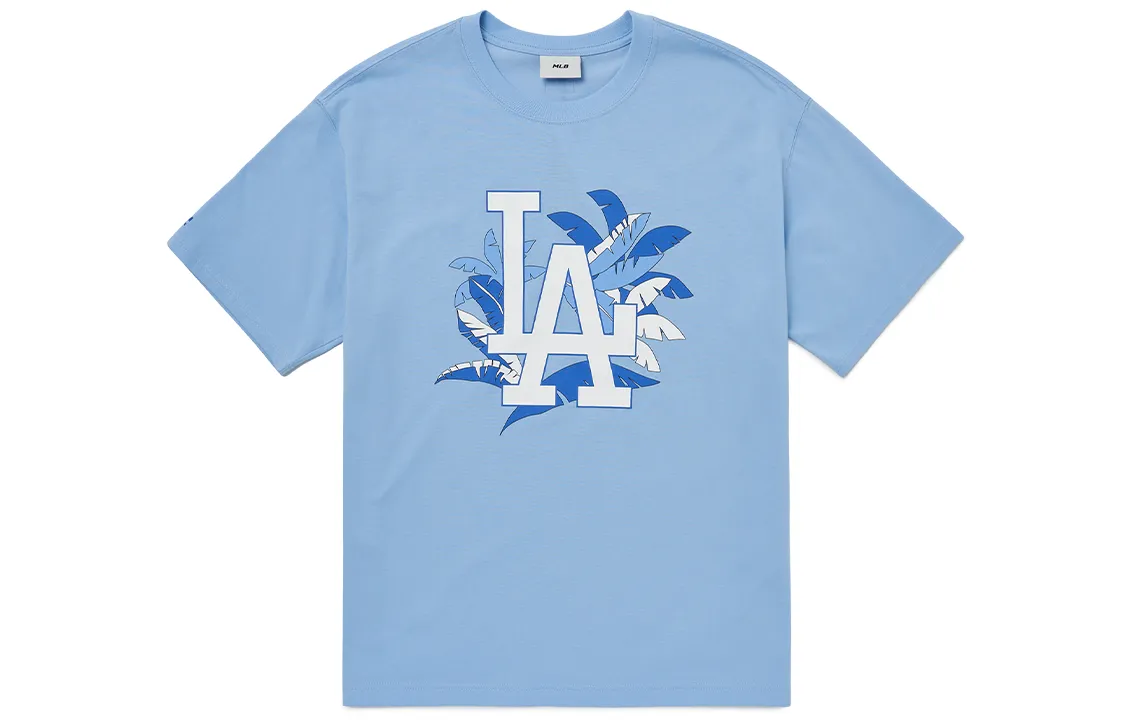 MLB Set in Sleeve T Shirt Unisex Light Blue
