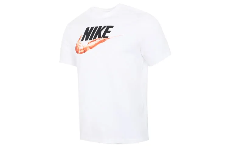 Nike T-Shirts Men's White Crew Neck Moderate