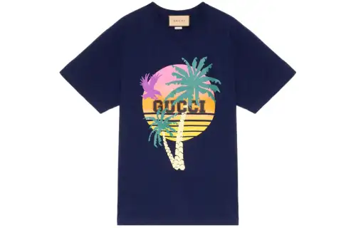 GUCCI SS22 T Shirt Men's Dark Blue