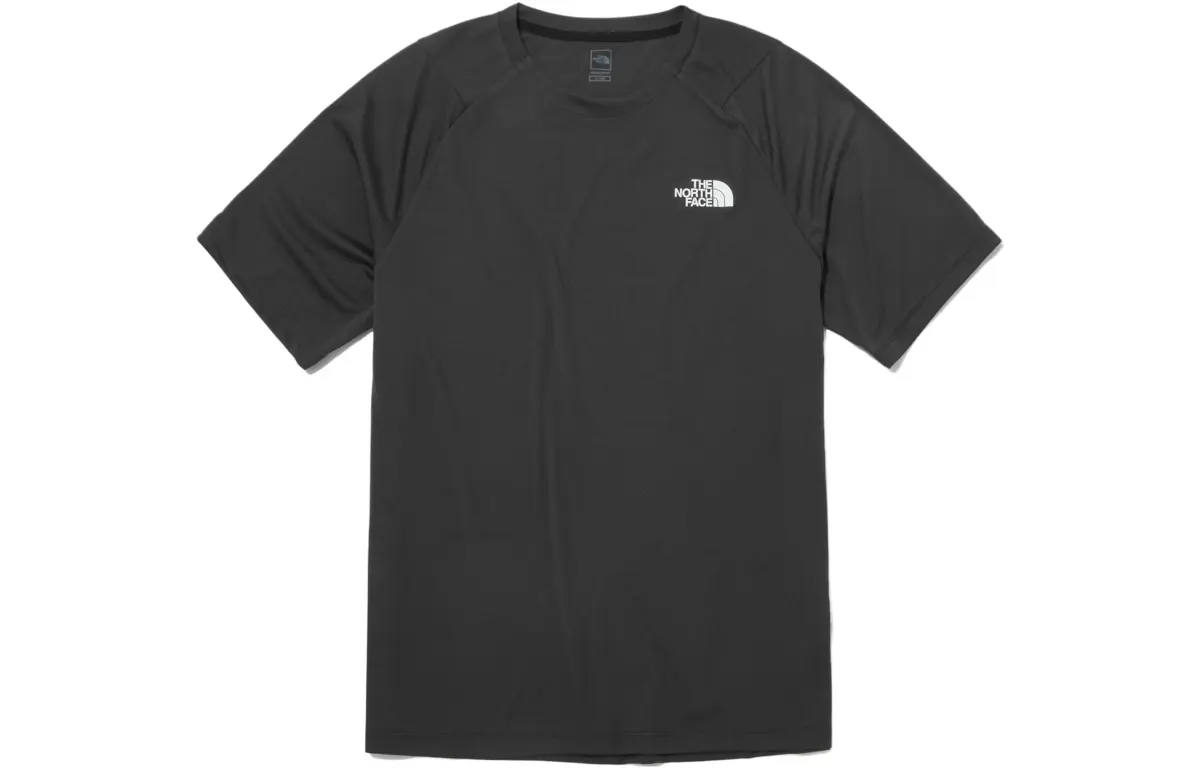 THE NORTH FACE T-Shirts Men's Black Crew Neck Moderate Straight Fit