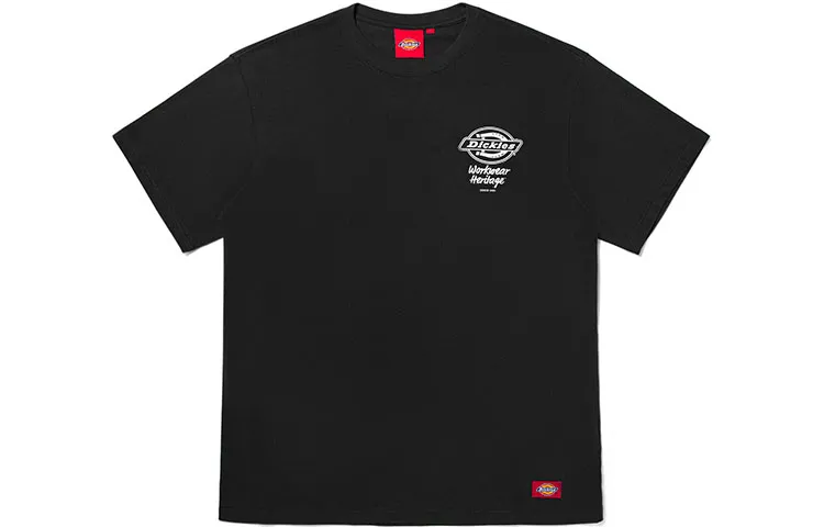 Dickies T Shirts Unisex Black Crew Neck Moderate Straight Fit