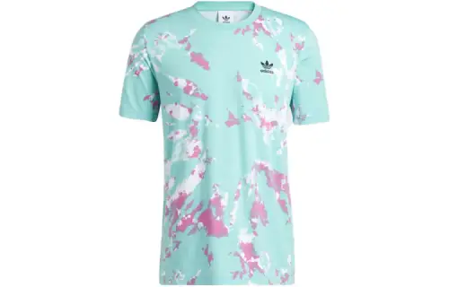 Adidas Originals Peak TaiChi T Shirts Men's Sour Green Crew Neck Moderate Straight Fit