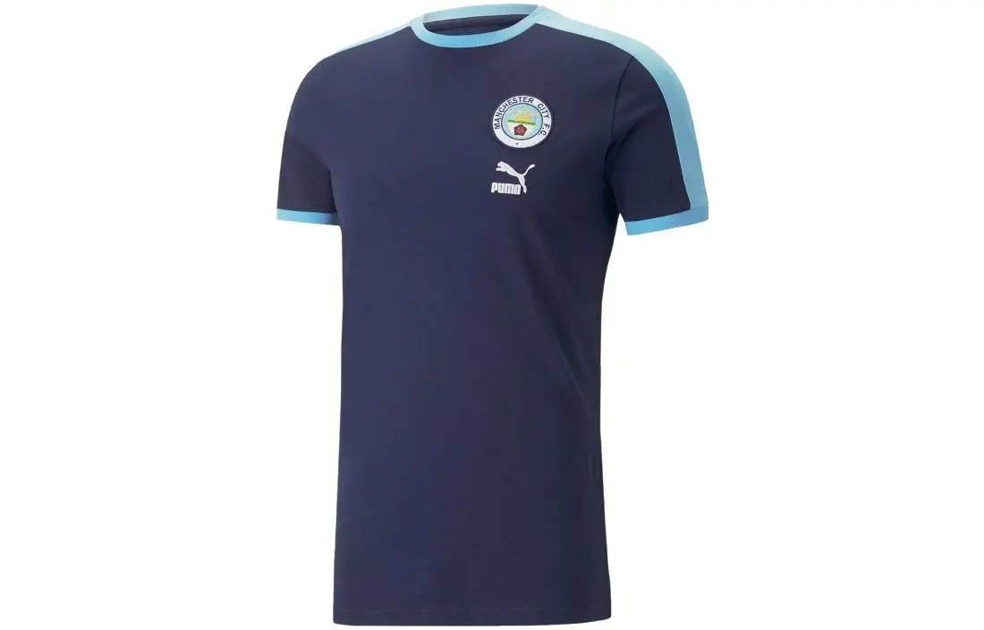 PUMA MCFC CNY Year Of The Rabbit T Shirt Men's Marine Blue
