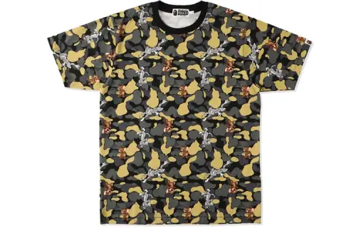 Bape X Tom And Jerry Camo Madison Avenu Tee
