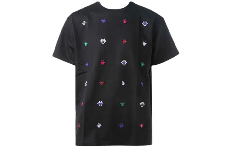 DIOR Quarterly New Products T Shirts Men's Black Crew Neck Moderate Straight Fit