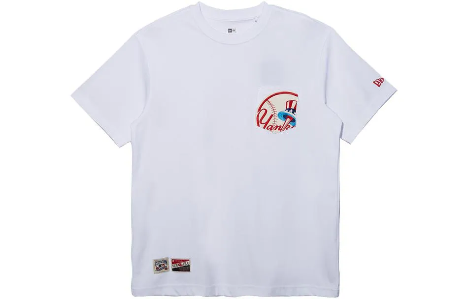 New Era T-Shirts Unisex White Crew Neck Moderate