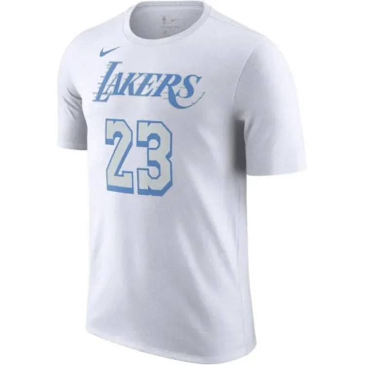 Nike T-Shirts Men's White Crew Neck Moderate
