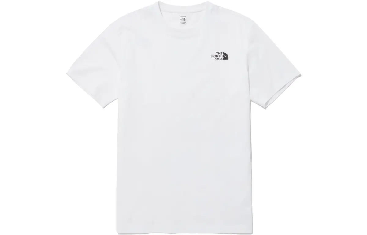 THE NORTH FACE T-Shirts Unisex White Crew Neck Moderate Straight Fit
